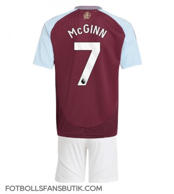 Aston Villa John McGinn #7 Replika Hemmatröja Barn 2024-25 Kortärmad (+ Korta byxor)